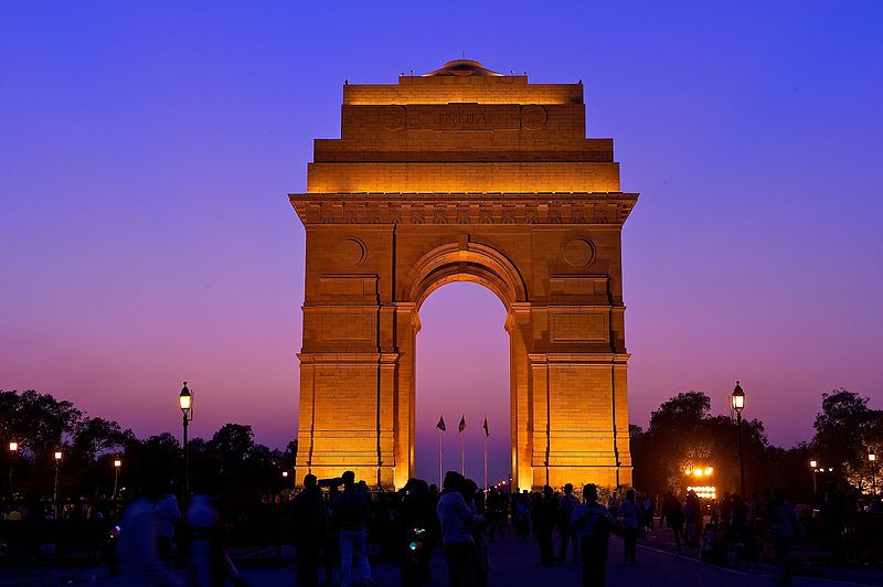 The India Gate, New Delhi by Larry Johnson