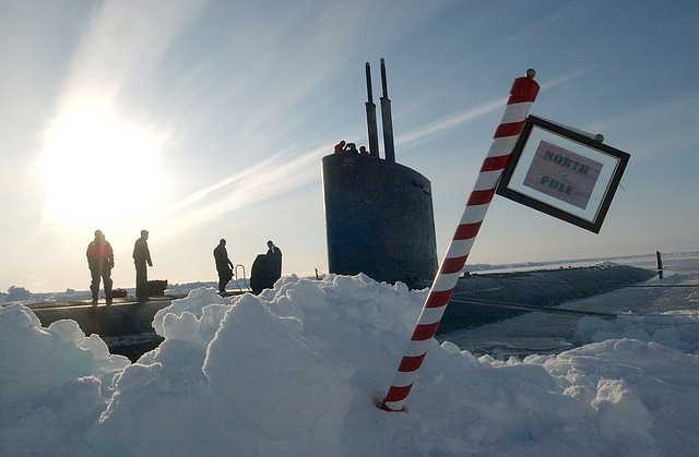 Surface Navy Submarine Military North Pole Ice Cap
