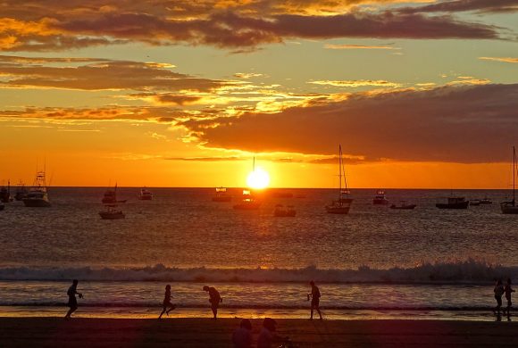 Sunset along San Juan del Sur beach by Adam Jones Flickr