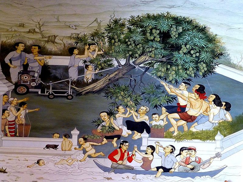 Bodh_Gaya_-_Wat_Thai_-_Greed_destroying_the_Tree_(Wikimedia Commons)
