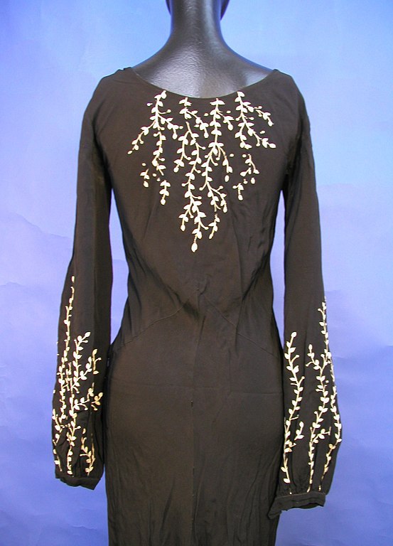 Gown with beading