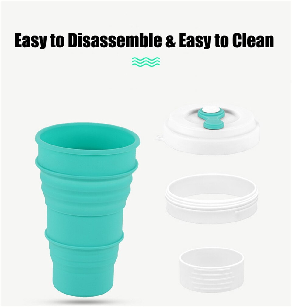 Silicone Collapsible Coffee Cup (550ml) - My Eco Boutique