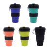 Folding Silicone Cup Multicolor - Collapsible Coffee Cup