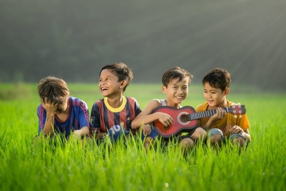 kids nature guitar