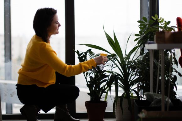 woman-watering-plants
