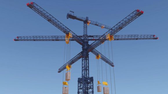 energy vault concrete drop