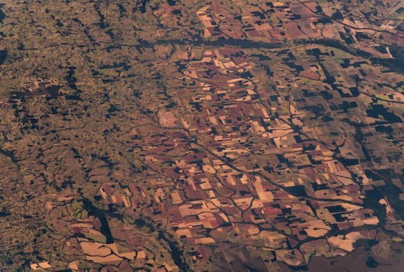 Satellite picture of  Brazil Amazon deforestation in 2018