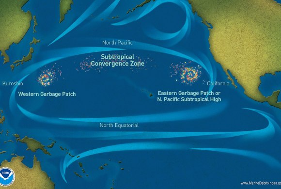 pacific garbage patch map
