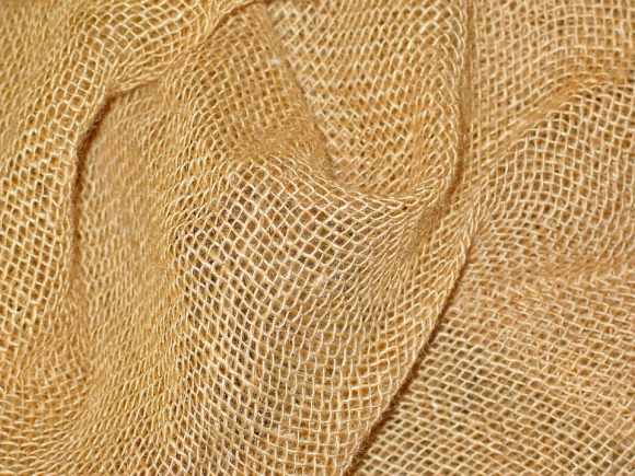 Close Up Jute Structure Fibers Tissue Jute Bag